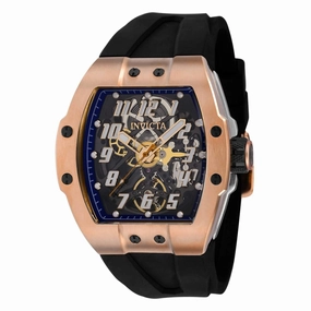 Invicta Men's Watch - JM Correa Automatic Black and Blue Dial Steel Case | 43514