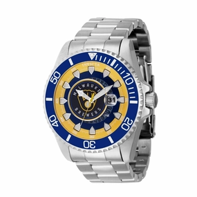 Invicta Men's Watch - MLB Milwaukee Brewers Date Display Silver Steel Bracelet | 43469