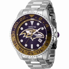 Invicta Men's Watch - NFL Baltimore Ravens Automatic Silver Stainless Steel | 45039