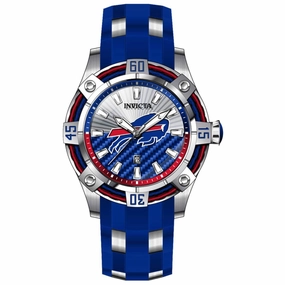 Invicta Men's Watch - NFL Buffalo Bills Quartz Blue and Silver Tone Strap | 42074