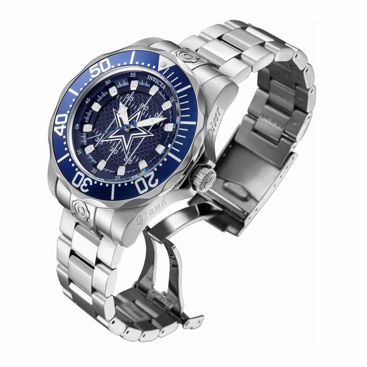Invicta Men's Watch - NFL Dallas Cowboys Dial Rotating Bezel Steel Bracelet | 42123