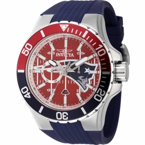 Invicta Men's Watch - NFL New England Patriots Quartz Blue Silicone Strap | 45406