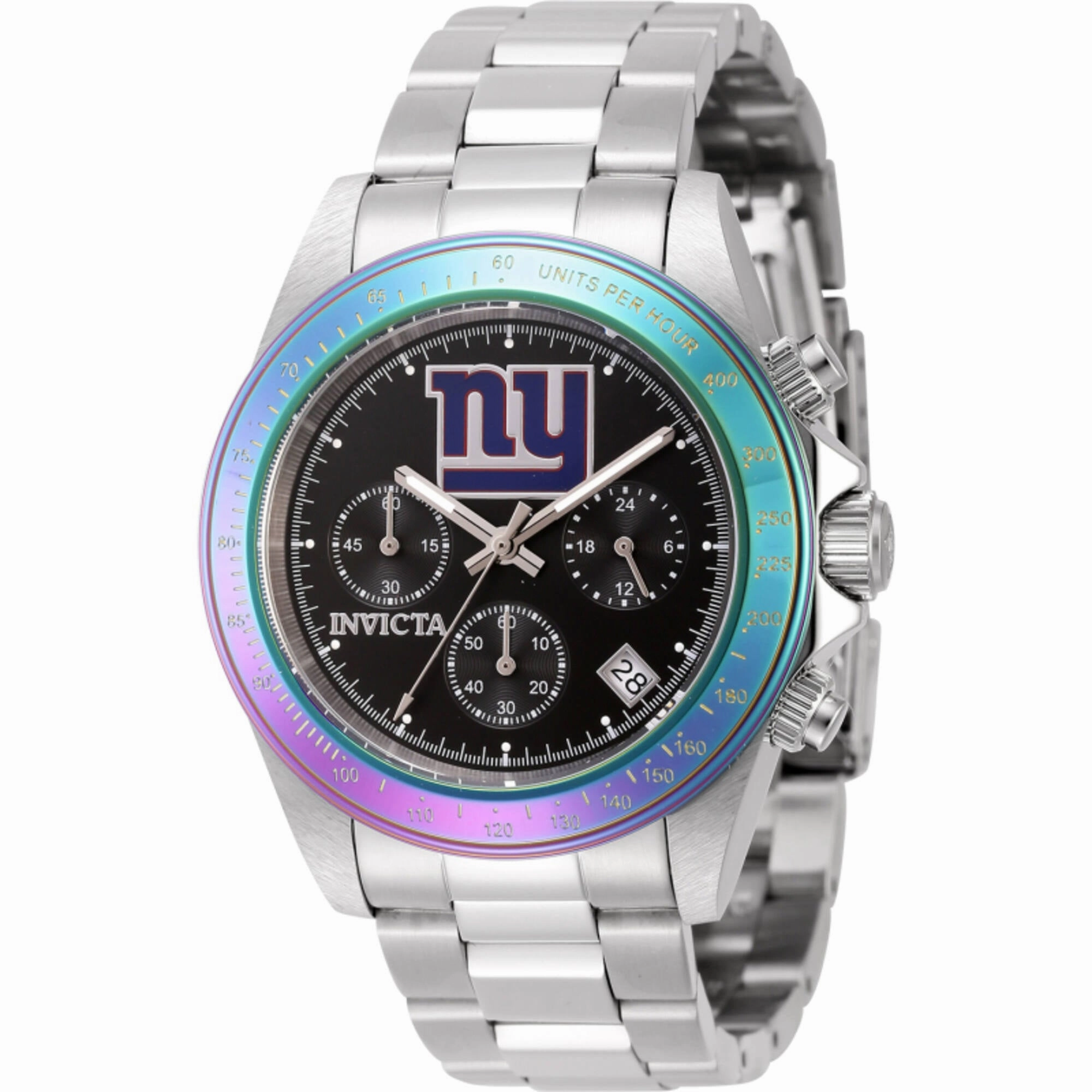 Invicta Men's Watch - NFL New York Giants Chronograph Silver Bracelet Dive | 44986