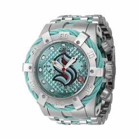 Invicta Men's Watch - NHL Seattle Kraken Chrono Light Blue and Silver Steel | 42019