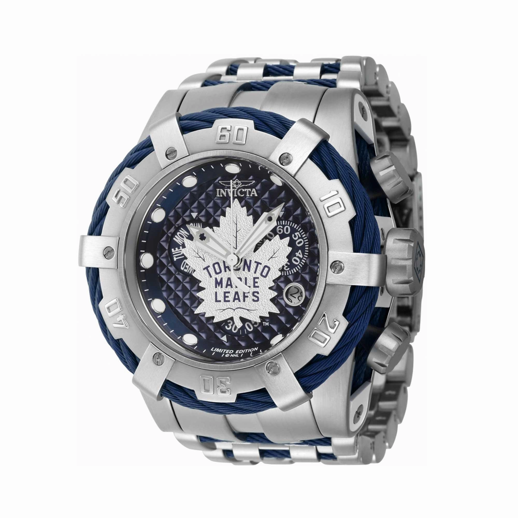 Invicta Men's Watch - NHL Toronto Maple Leafs Blue and Silver Steel Bracelet | 42017