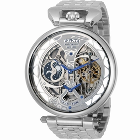 Invicta Men's Watch - Objet D Art Skeleton Dial Silver Tone Bracelet | 32300