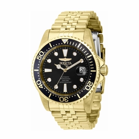 Invicta Men's Watch - Pro Diver Automatic Black Dial Stainless Steel Bracelet | 39348