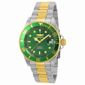 Invicta Men's Watch - Pro Diver Automatic Green Dial Two Tone Bracelet | 22831