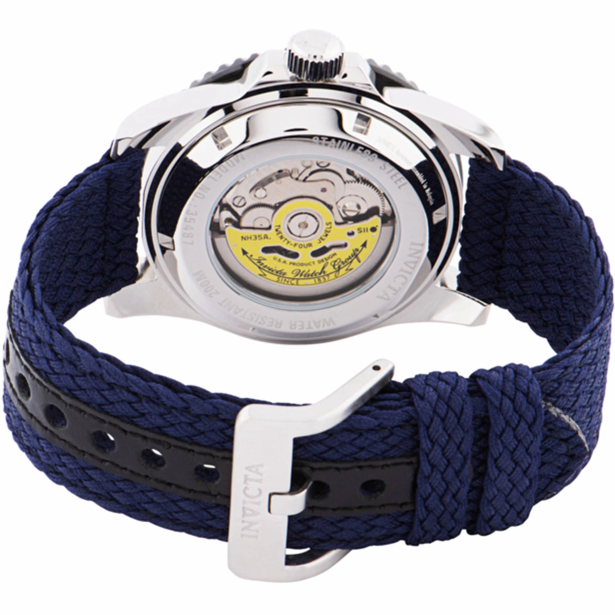 Invicta Men's Watch - Pro Diver Automatic Navy Blue Dial Polyester Strap | 35487