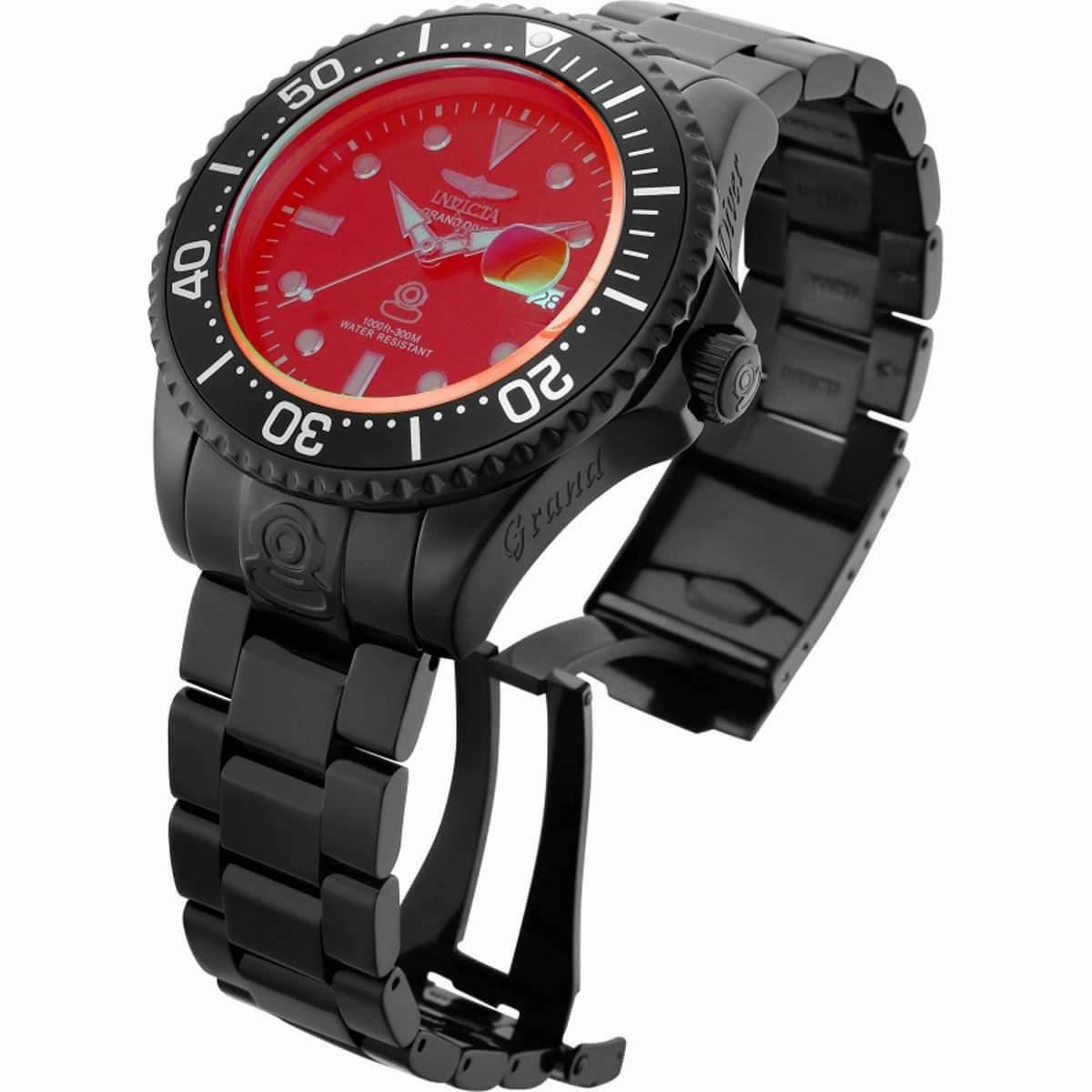 Invicta Men's Watch - Pro Diver Automatic Red Dial Stainless Steel Bracelet | 35087