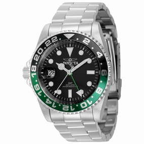 Invicta Men's Watch - Pro Diver Black Dial Silver Stainless Steel Bracelet | 43960