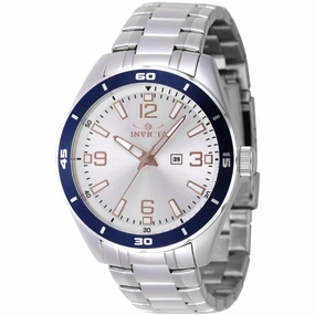 Invicta Men's Watch - Pro Diver Quartz White Dial Silver Steel Bracelet | 46666