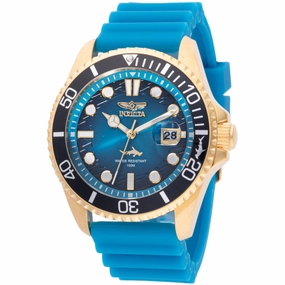 Invicta Men's Watch - Pro Diver Rotating Bezel Blue Dial Silicone Strap | 47170