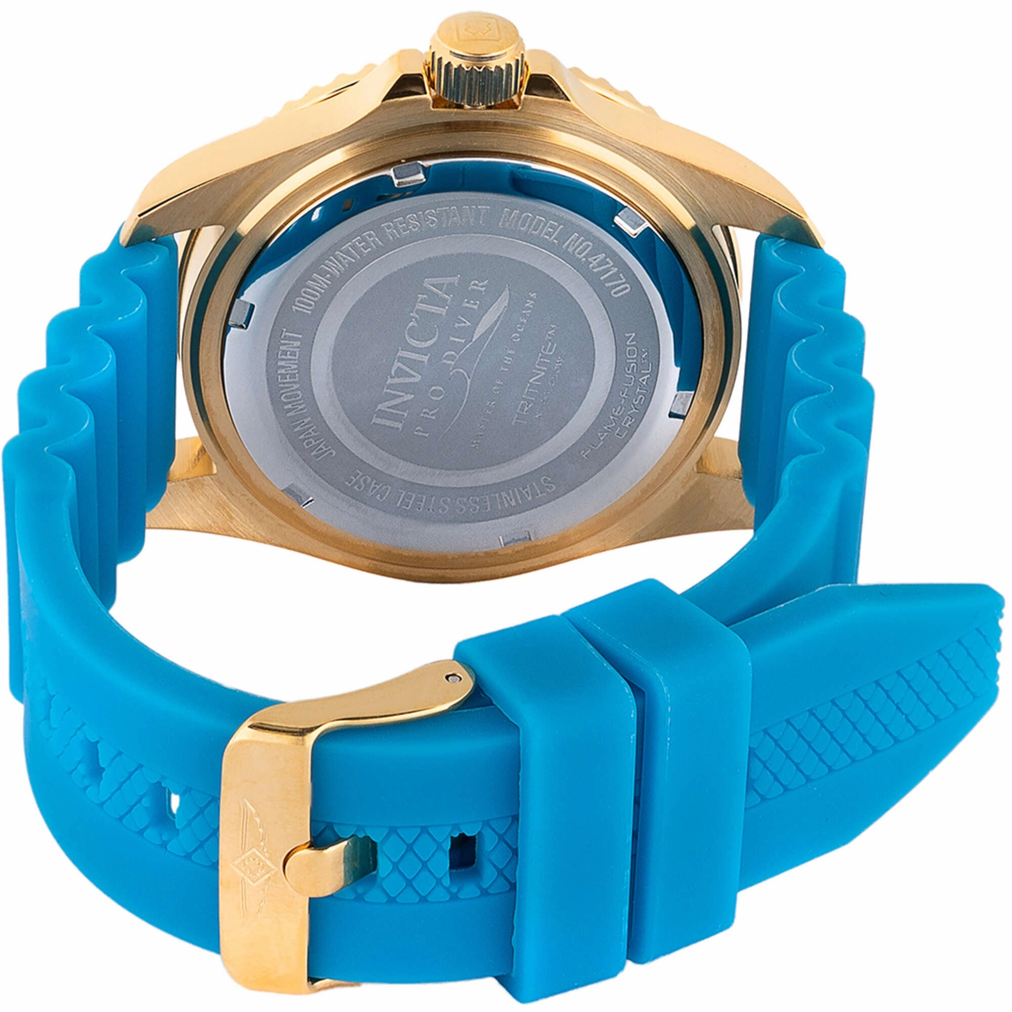 Invicta Men's Watch - Pro Diver Rotating Bezel Blue Dial Silicone Strap | 47170