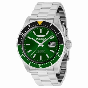 Invicta Men's Watch - Pro Diver Rotating Bezel Silver Bracelet Date Display | 36786