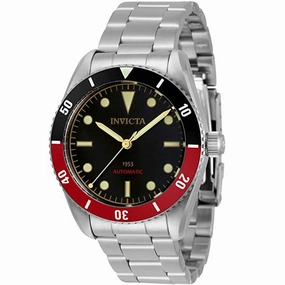 Invicta Men's Watch - Pro Diver Stainless Steel Case Black Dial Bracelet | 34334