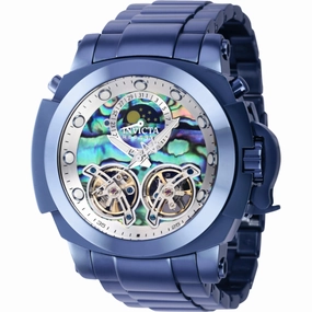 Invicta Men's Watch - Reserve Man of War Automatic Dark Blue Steel Bracelet | 39577