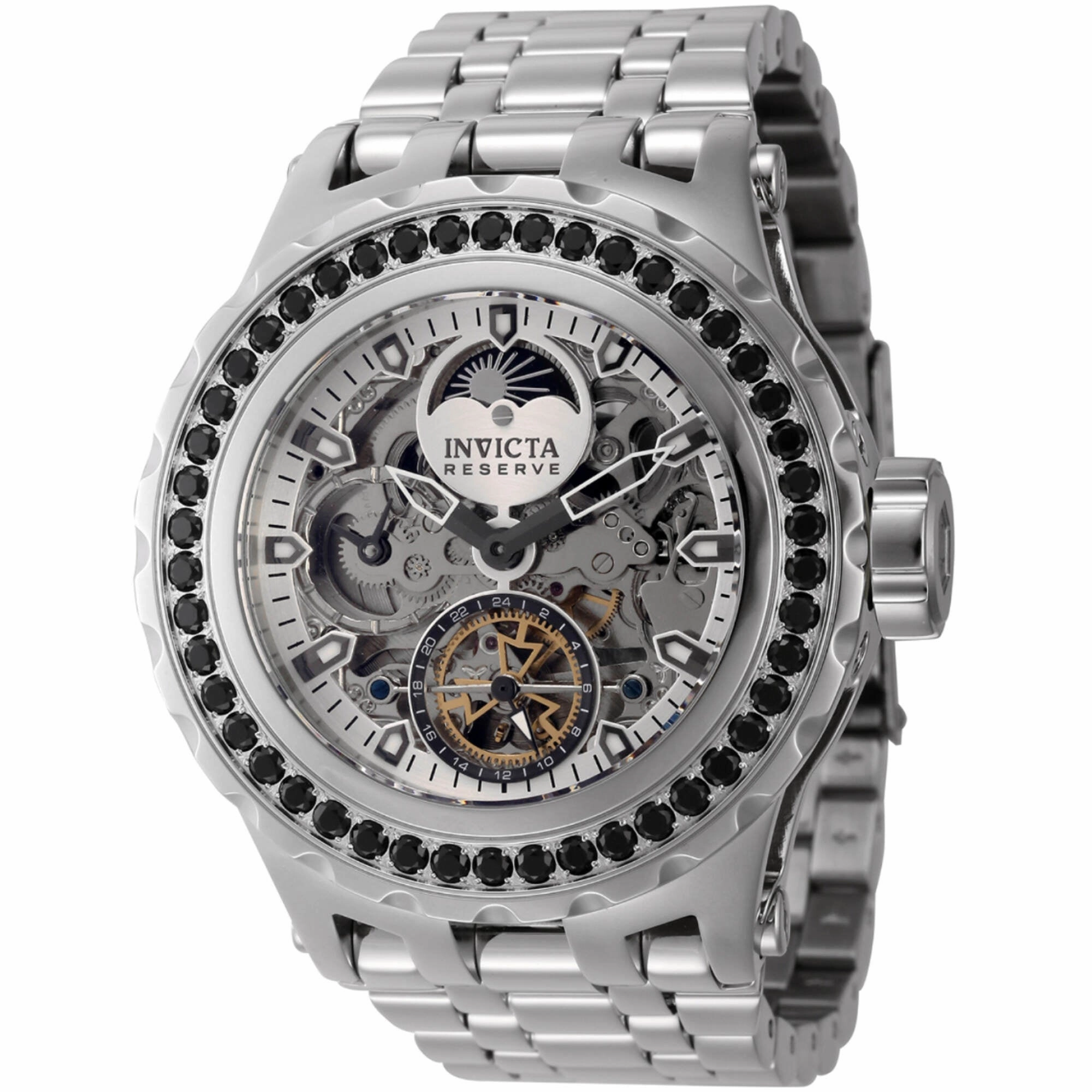 Invicta Men's Watch - Reserve Venom Automatic Gunmetal, Silver, Black Dial | 43903