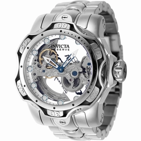 Invicta Men's Watch - Reserve Venom Ghost Bridge Dial Silver Steel Bracelet | 45485