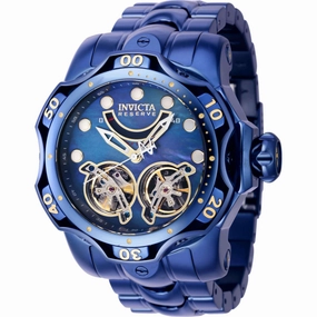 Invicta Men's Watch - Reserve Venom Power Reserve Dark Blue Steel Bracelet | 40058