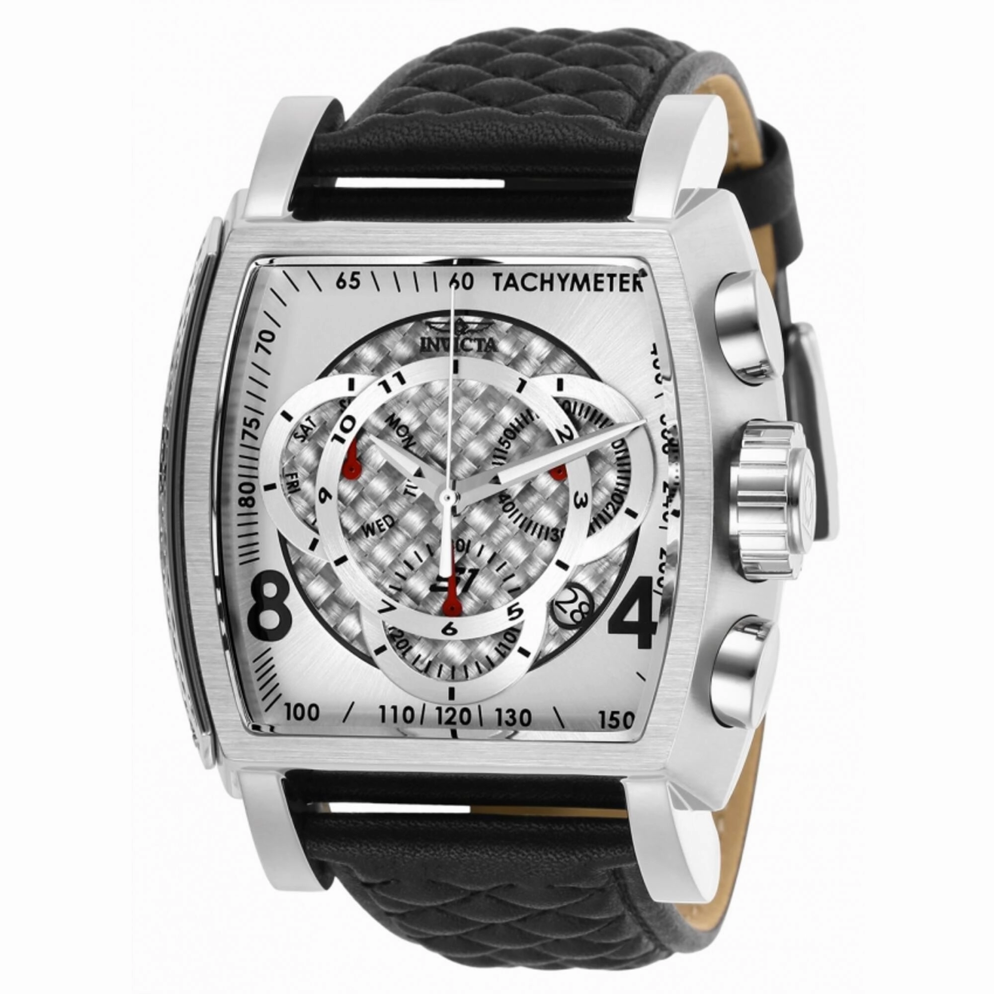 Invicta Men's Watch - S1 Rally Swiss Quartz Chronograph Black Leather Strap | 27917
