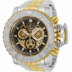 Invicta Men's Watch - Sea Hunter Swiss Quartz Chrono Charcoal and Gold Dial | 30908