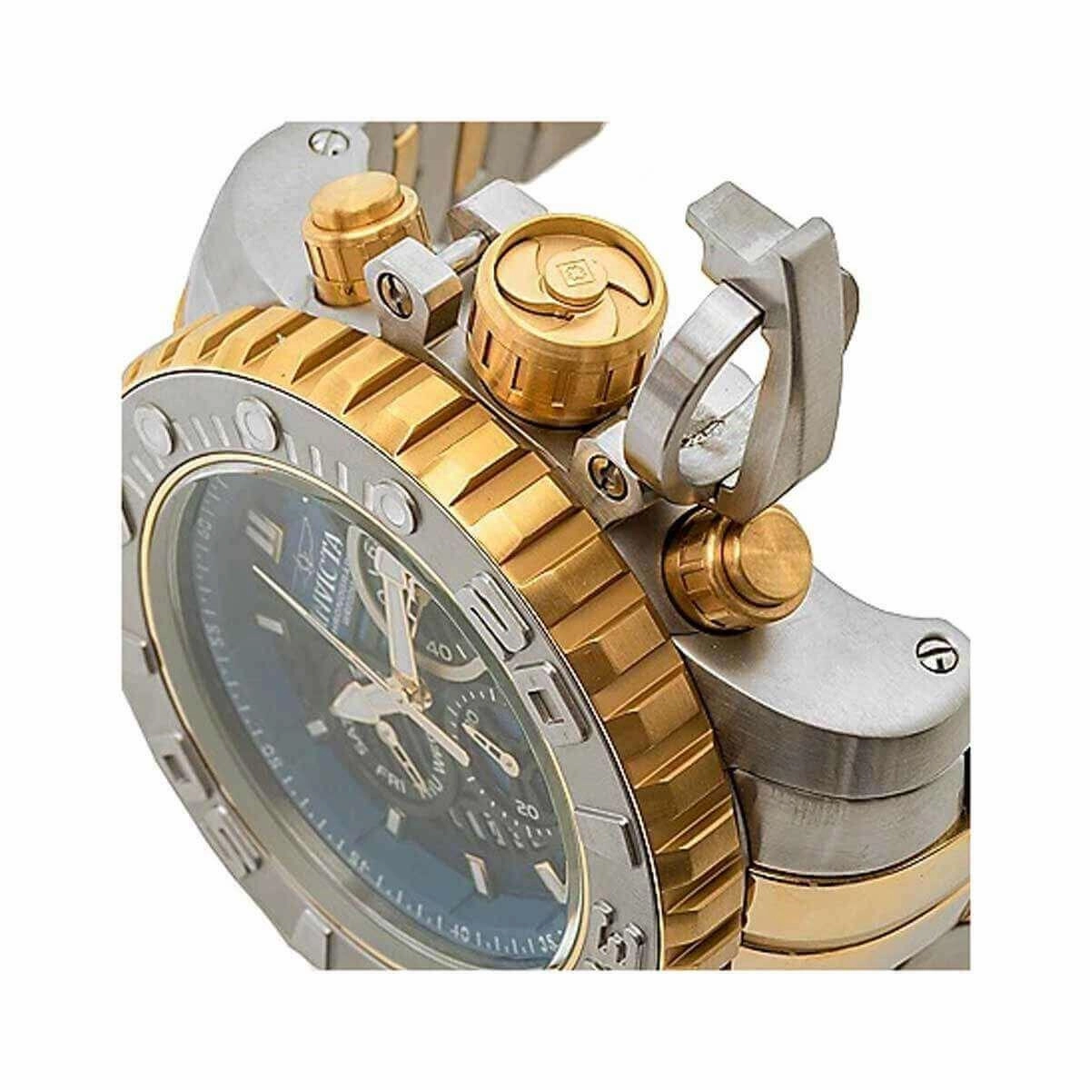 Invicta Men's Watch - Sea Hunter Swiss Quartz Chrono Charcoal and Gold Dial | 30908
