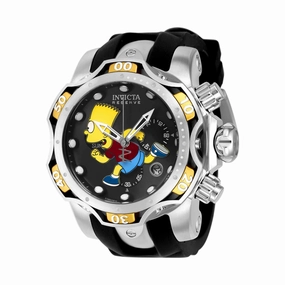 Invicta Men's Watch - Simpsons Yellow and Silver Tone Rotating Bezel Strap | 39019