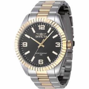 Invicta Men's Watch - Specialty Quartz Black Dial Two Tone Bracelet | 47453