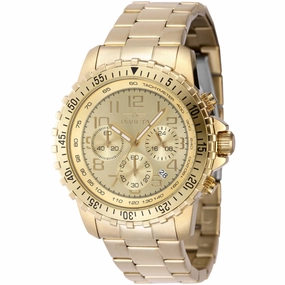 Invicta Men's Watch - Specialty Quartz Chronograph Yellow Gold Steel Bracelet | 48379