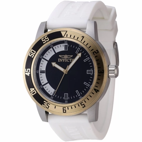 Invicta Men's Watch - Specialty Quartz Two Tone Case White Silicone Strap | 47278