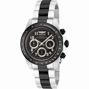 Invicta Men's Watch - Speedway Chronograph Charcoal Dial Two Tone Bracelet | 17031