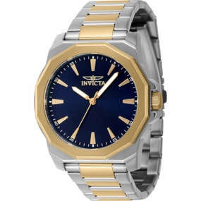 Invicta Men's Watch - Speedway Gold Tone Bezel Blue Dial Two Tone Bracelet | 46838