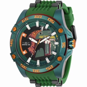 Invicta Men's Watch - Star Wars Boba Fett Automatic Green and Black Strap | 31690