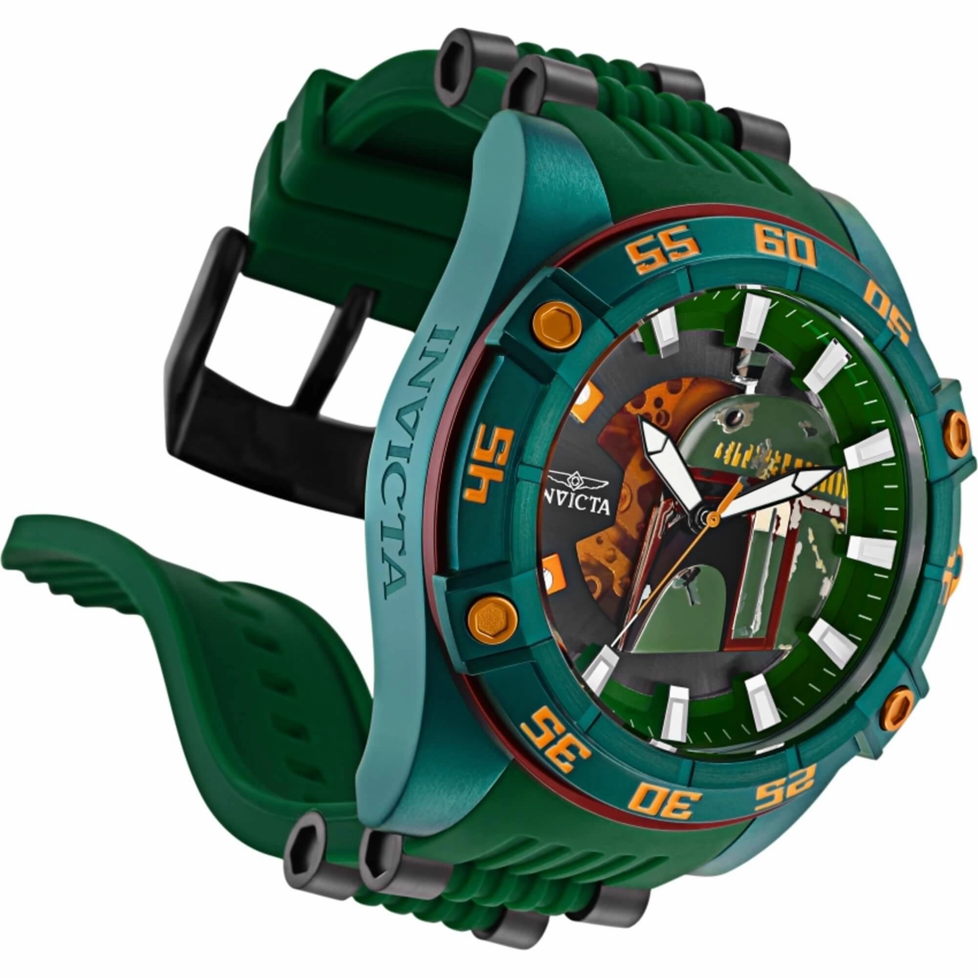 Invicta Men's Watch - Star Wars Boba Fett Automatic Green and Black Strap | 31690