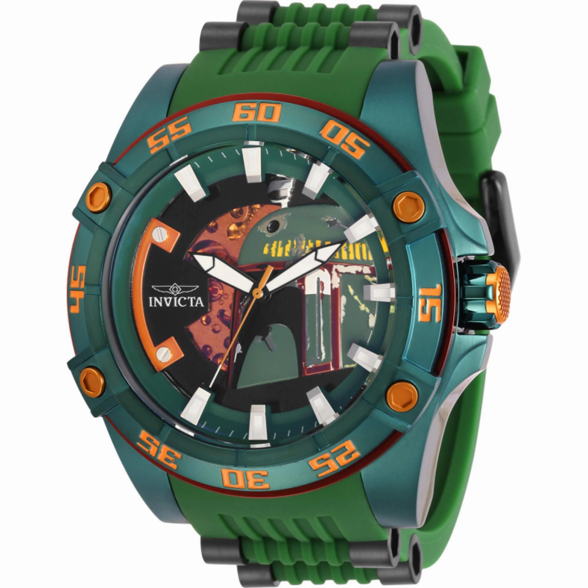 Invicta Men's Watch - Star Wars Boba Fett Automatic Green and Black Strap | 31690
