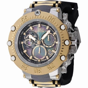 Invicta Men's Watch - Subaqua Chronograph Gold Tone and Black Mop Dial Strap | 46481