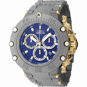 Invicta Men's Watch - Subaqua Chronograph Titanium, Gold and Blue Dial Dive | 48193