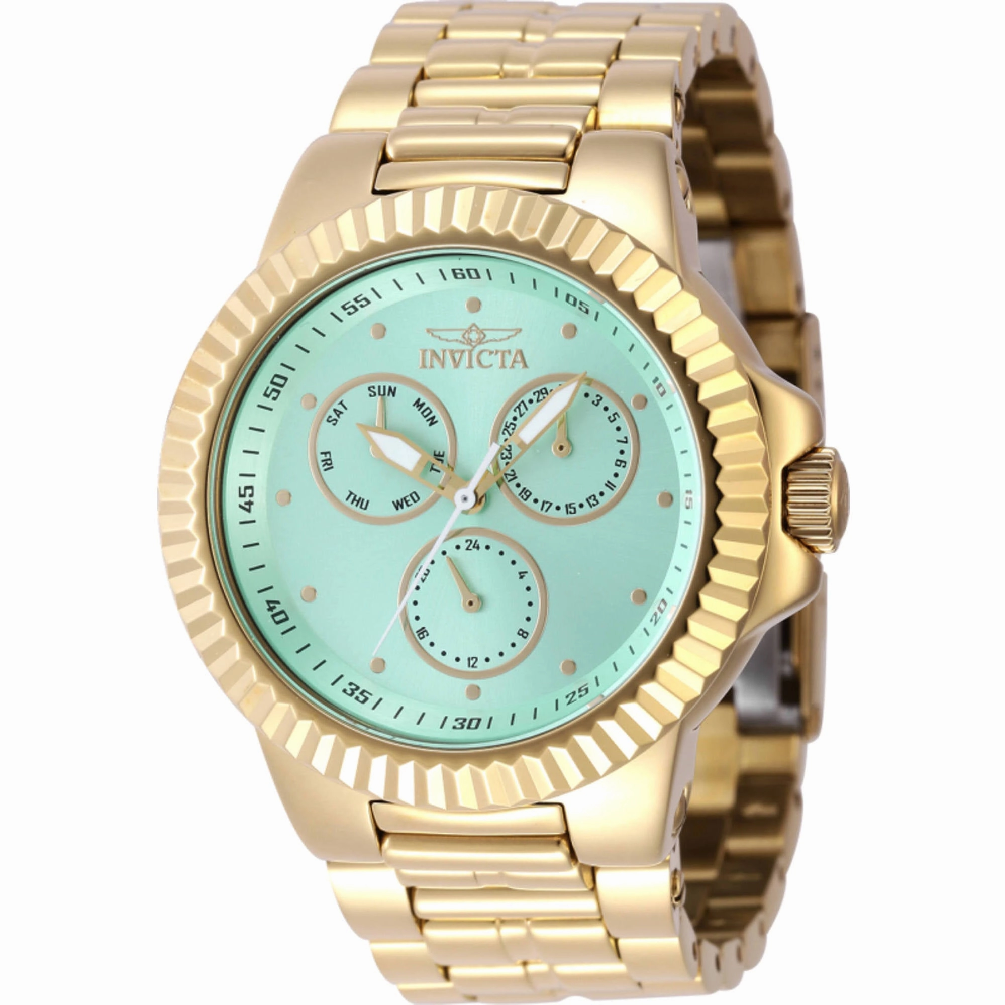 Invicta Men's Watch - Subaqua Turquoise Dial Yellow Gold Bracelet Quartz | 46598