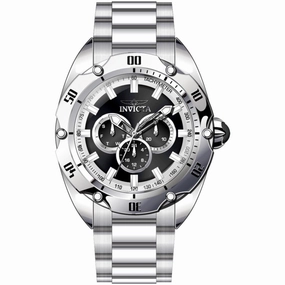 Invicta Men's Watch - Venom Black and Silver Tone Dial Steel Bracelet Quartz | 45729