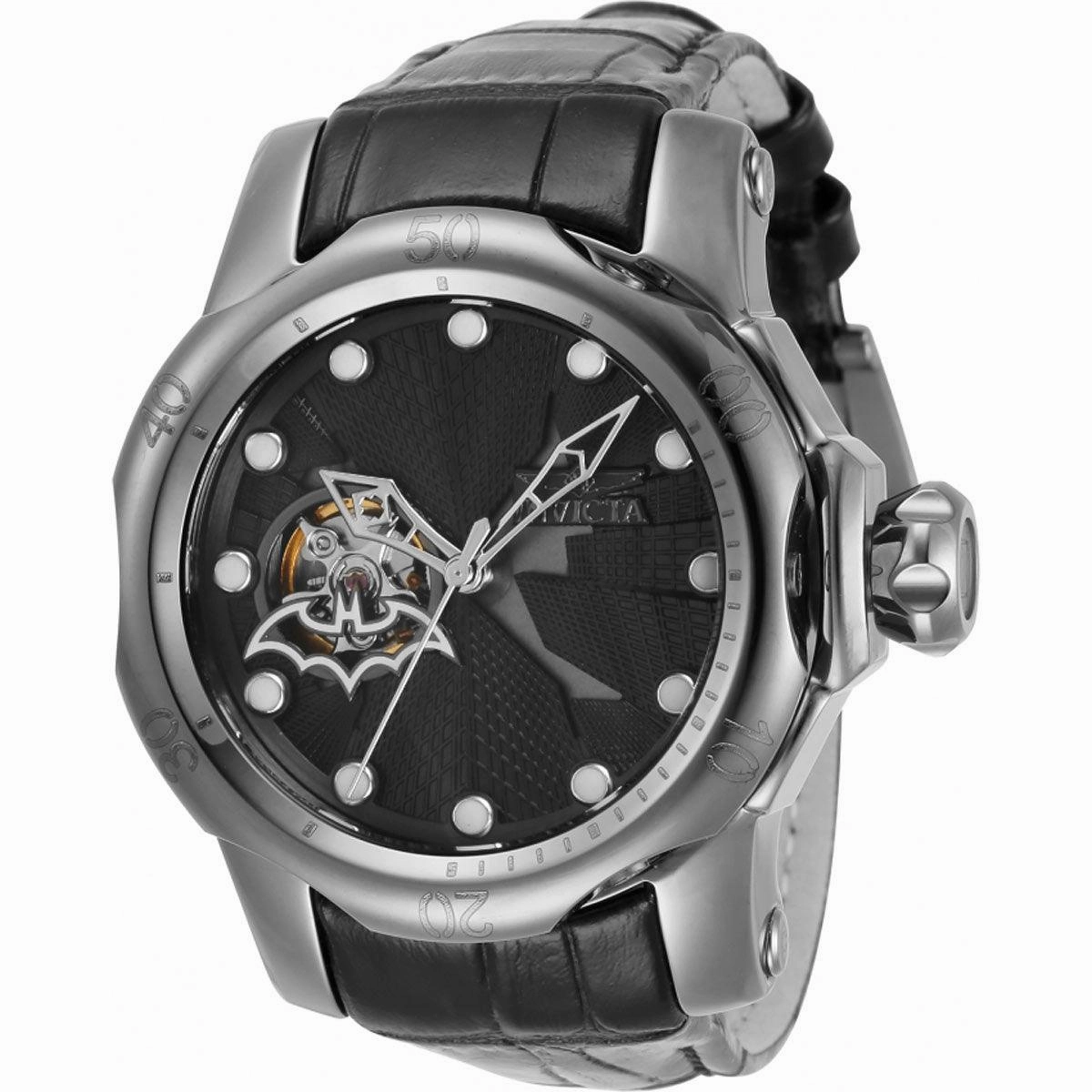 Invicta Women's Automatic Watch - DC Comics Batman Open Heart Dial Strap Dive | 35061