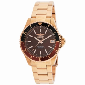 Invicta Women's Automatic Watch - Pro Diver Brown and Black Rotating Bezel | 36810