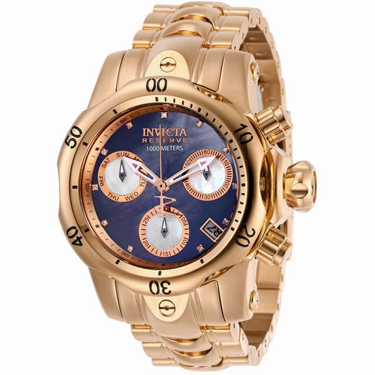 Invicta Women's Diamond Watch - Reserve Venom Rotating Bezel Bracelet | 28620