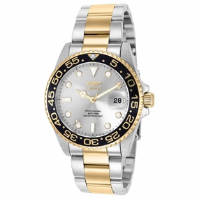 Invicta Women's Quartz Watch - Pro Diver Silver Tone Dial Two Tone Bracelet | 36540