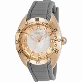 Invicta Women's Quartz Watch - Venom White MOP Dial Grey Rubber Strap | 30973