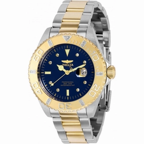 Invicta Women's Swiss Quartz Watch - Pro Diver Blue Dial Two Tone Bracelet | 37020