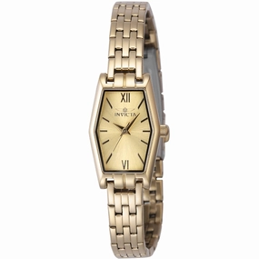 Invicta Women's Watch - Angel Quartz Gold Tone Brass Dial Steel Bracelet | 48123