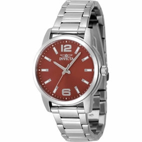 Invicta Women's Watch - Celestial Red Dial Silver Stainless Steel Bracelet | 48500
