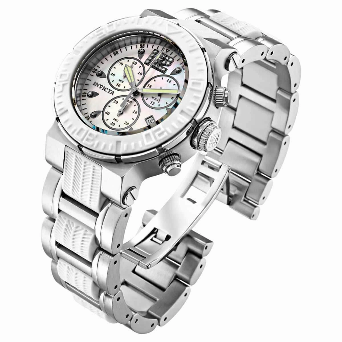 Invicta Women's Watch - Ocean Reef Two Tone White and Silver Tone Bracelet | 29666