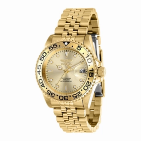 Invicta Women's Watch - Pro Diver Gold Tone Dial Date Display Rotating Bezel | 37165